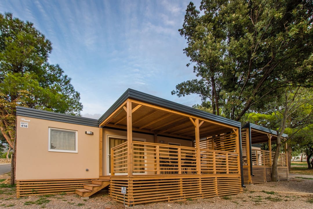 Außenansicht Mobile Homes Mediteran kamp in Camping Selce