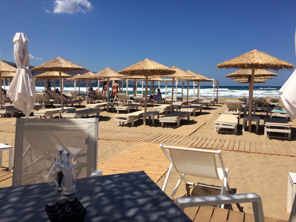 Blick vom Strandrestaurant aus Anemos Luxury Grand Resort