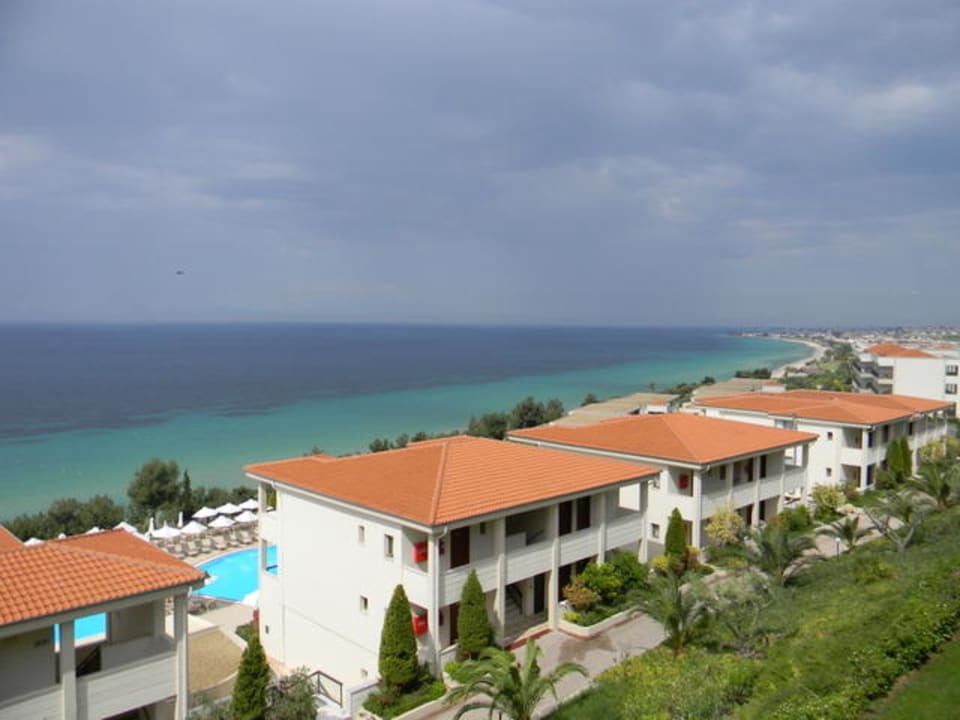 Ausblick von unserem Balkon Ikos Oceania
