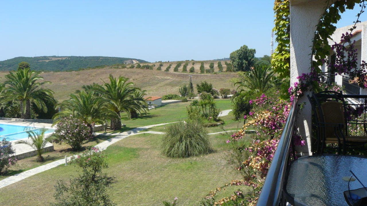 Blick vom Balkon Hotel Helidonia