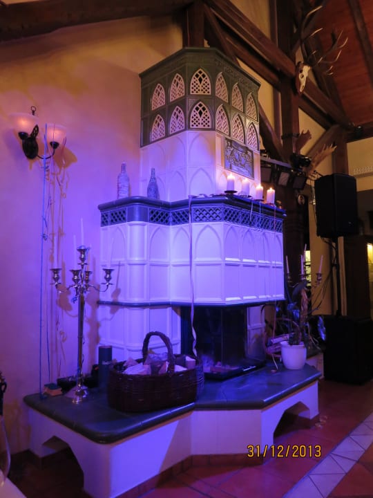 Kamin im Saal Hotel Jagdschloss Waldsee