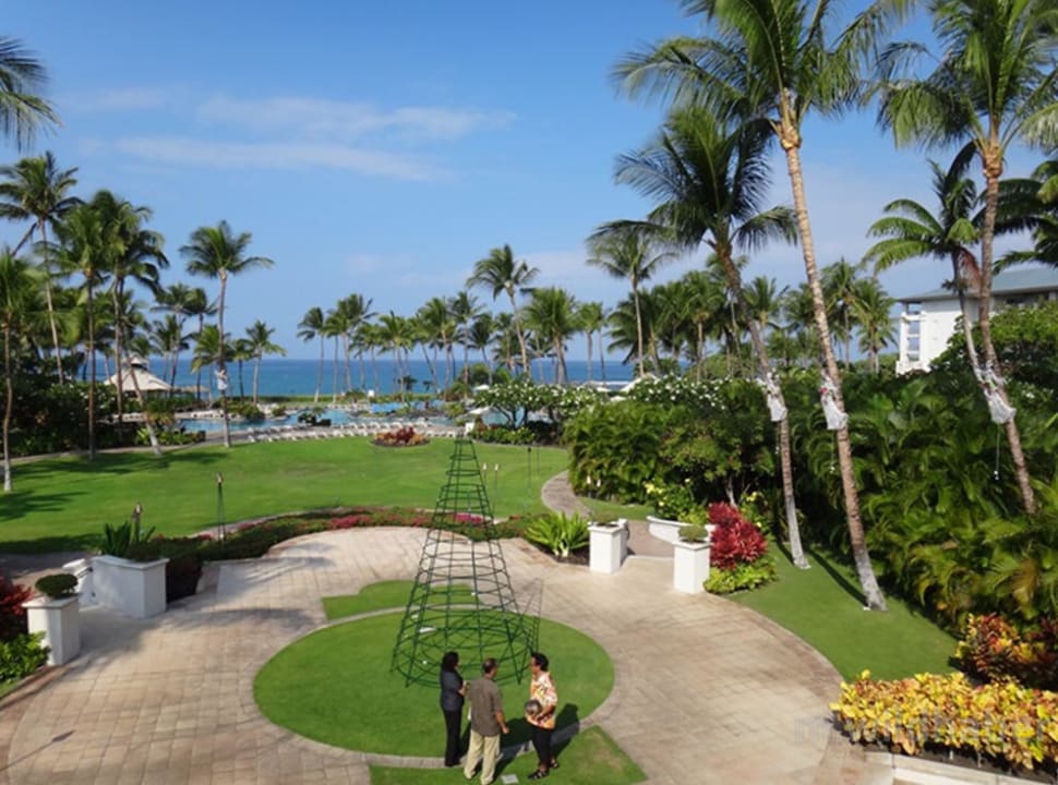 Garten, Blick auf das Meer Hotel The Fairmont Orchid Hawaii