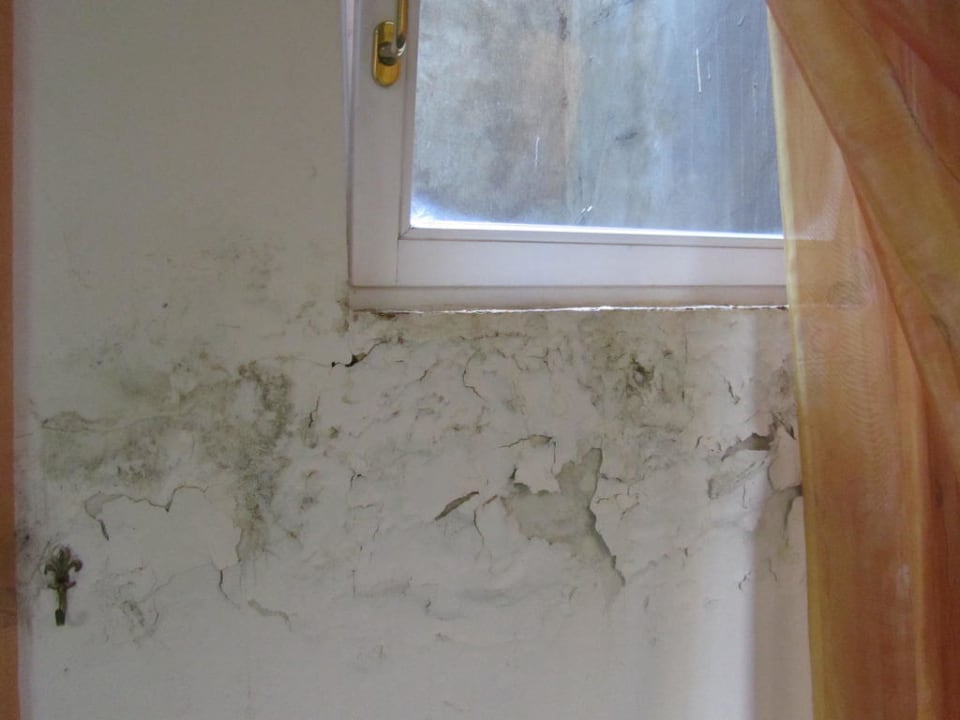 Leichtes Feuchtigkeitsproblem im Fitnessraum Small & Beautiful Hotel Gnaid