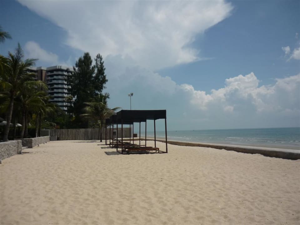 Strand vor den Beach-Villen Hotel Rest Detail Hua Hin