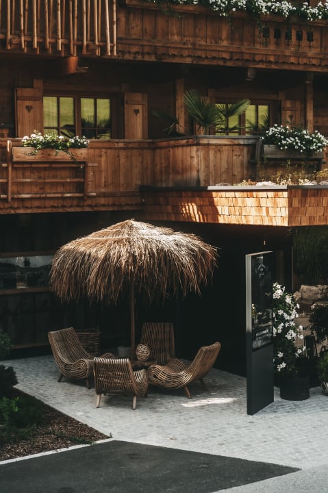 Außenansicht Jufenalm BOHO Hotel & Restaurant