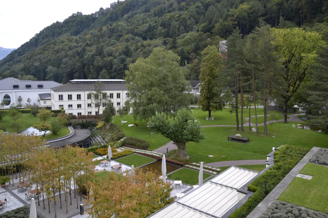 Der Ausblick aus dem Zimmer Grand Resort Bad Ragaz