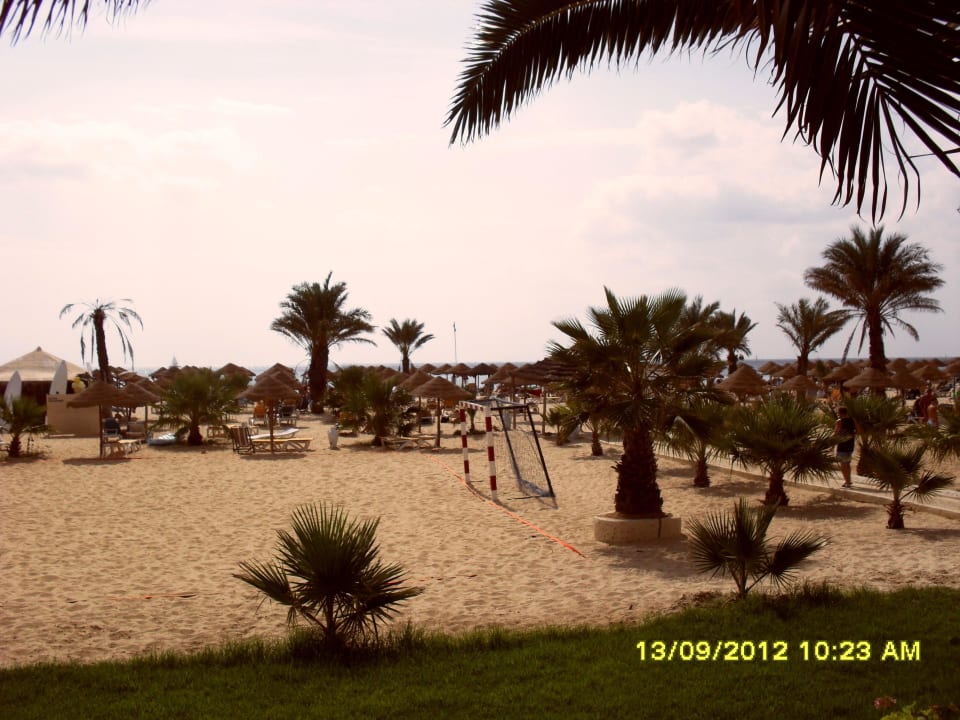 Blick von der Strandterrasse Hotel Paradis Palace