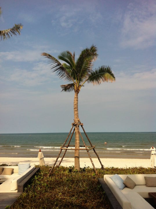 Wunderschöne Aussicht vom Liegestuhl Cape Nidhra Hotel Hua Hin