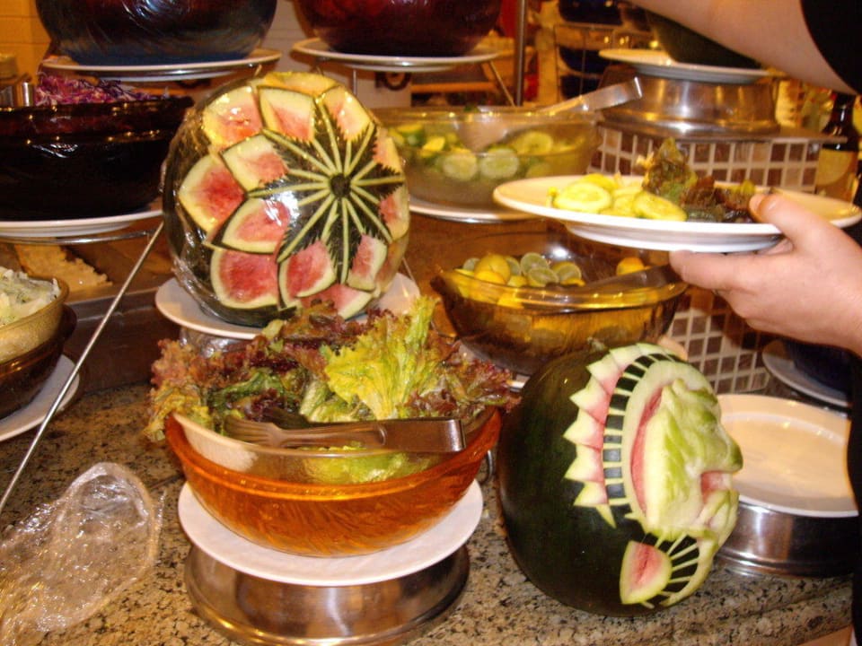 Schöne Dekoration beim Abendessen Pickalbatros Dana Beach Resort - Hurghada
