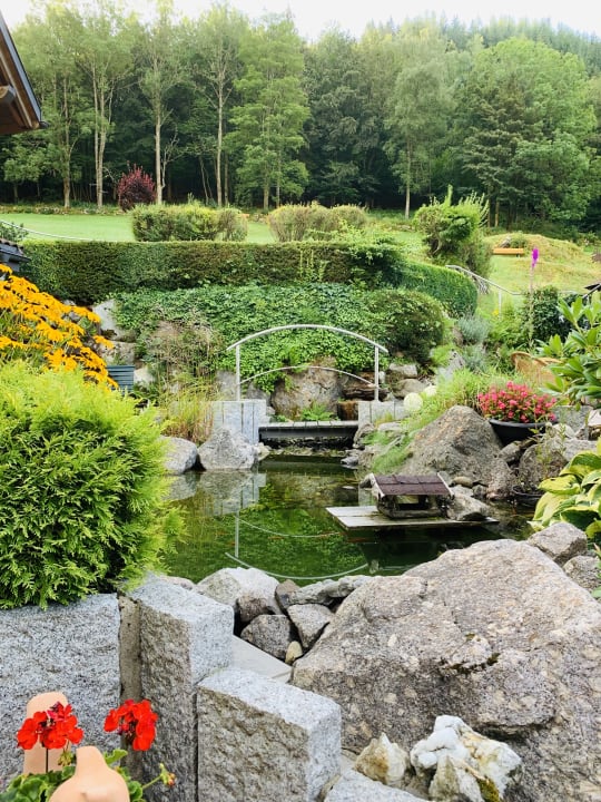 Gartenanlage Hotel Pension Obergfell