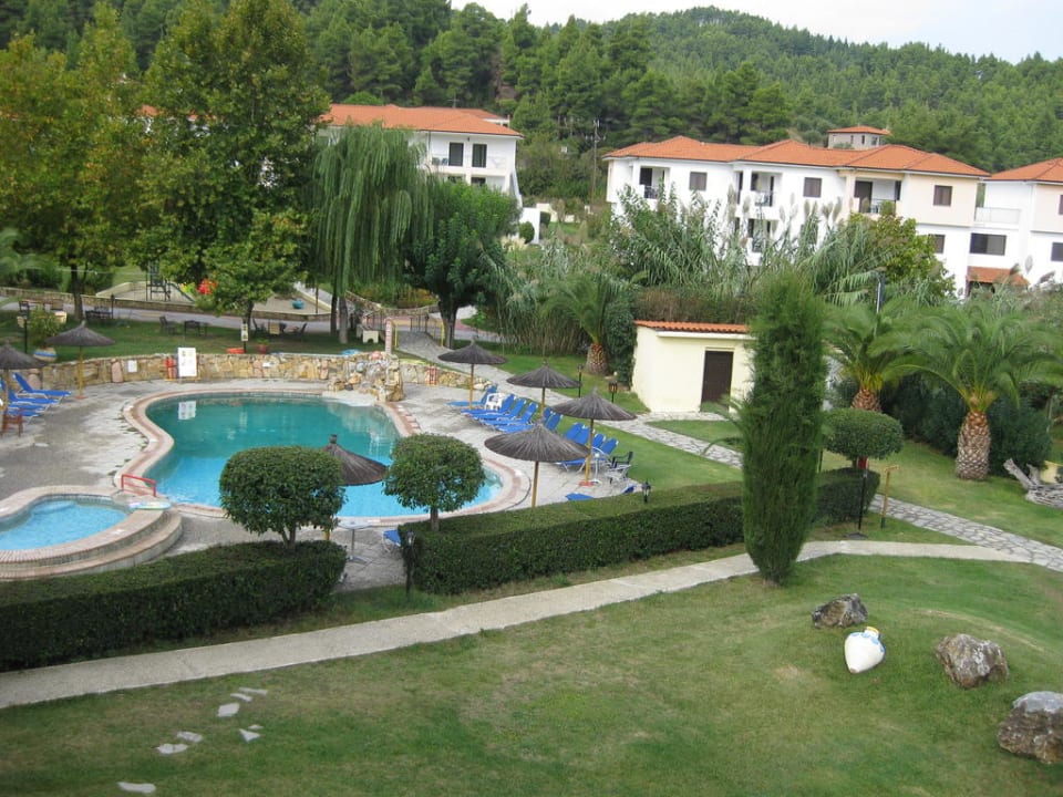 Blick vom Balkon Hotel Chrousso Village