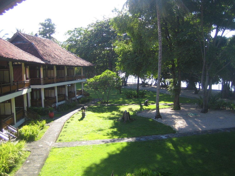 Blick auf die Gardenrooms Kila Senggigi Beach Lombok
