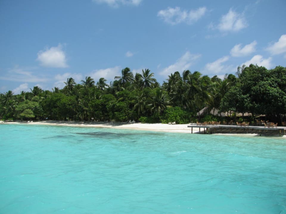 Blick zur Dhoni-Bar Kuramathi Maldives