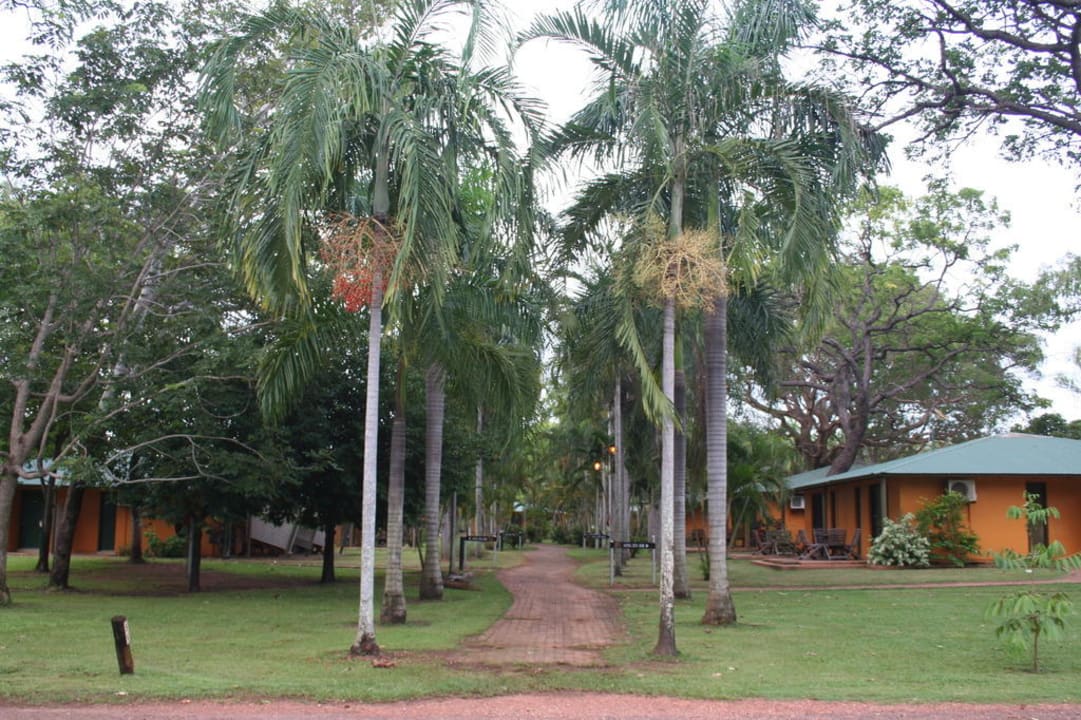 Eingang zum Hotel Hotel Gagudju Lodge Cooinda