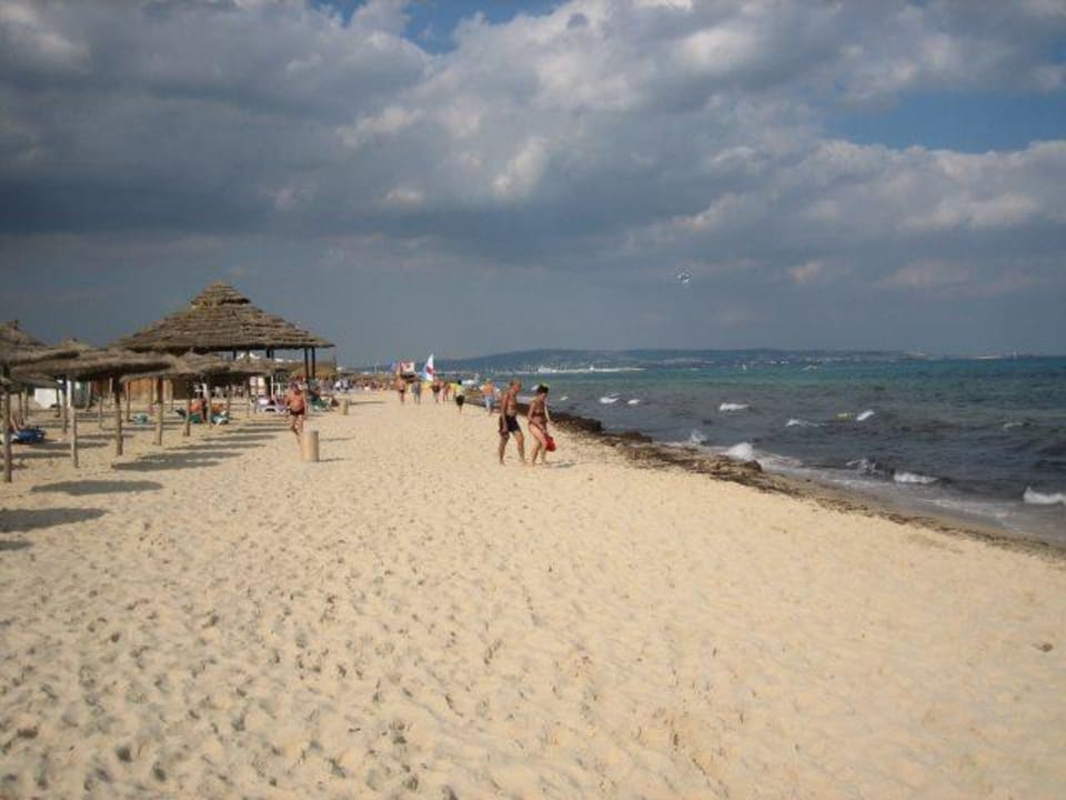 Hotelstrandabschnitt (verschmutzt) Hotel Medina Belisaire & Thalasso