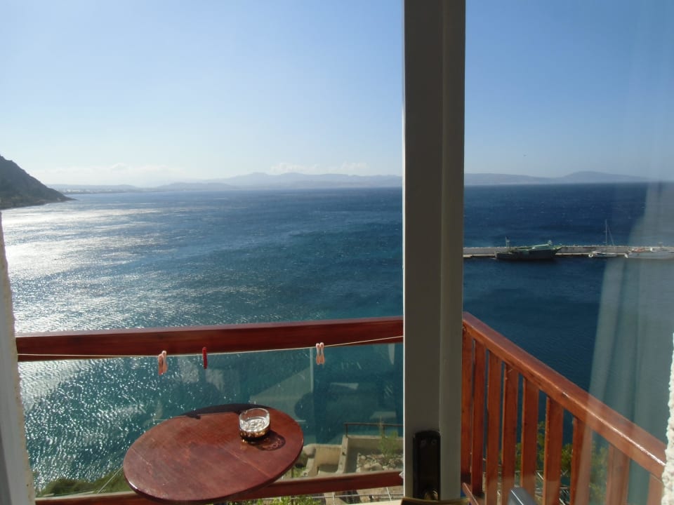 Von unserem Zimmer aus Galini Mare Hotel