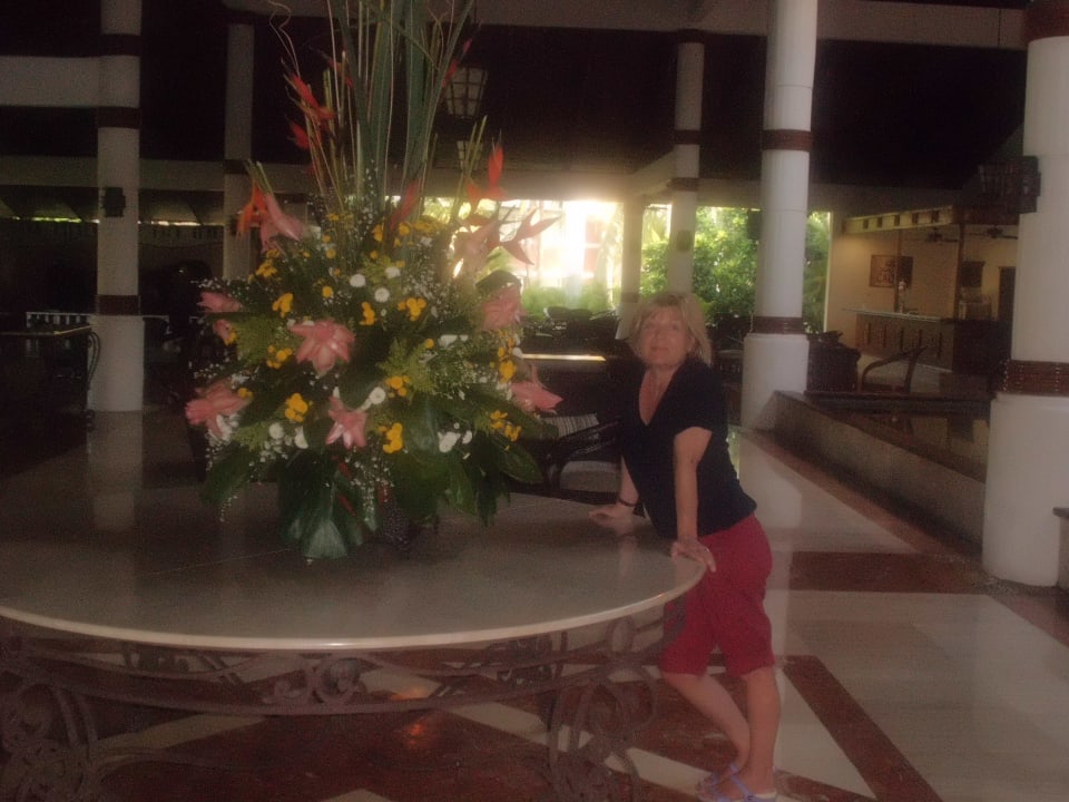 Blumen in der Lobby Grand Palladium Select Bávaro Resort & Spa