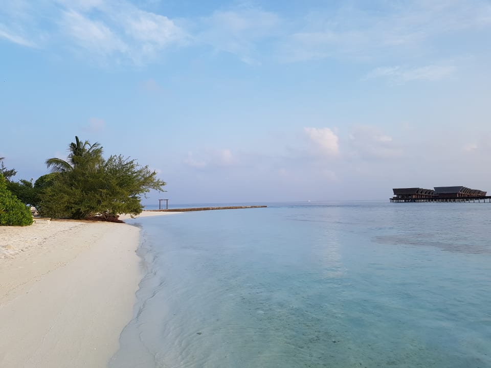 Nordspitze der Insel mit Blick auf die Ocean-Villas Adaaran Select Hudhuran Fushi - Premium All Inclusive