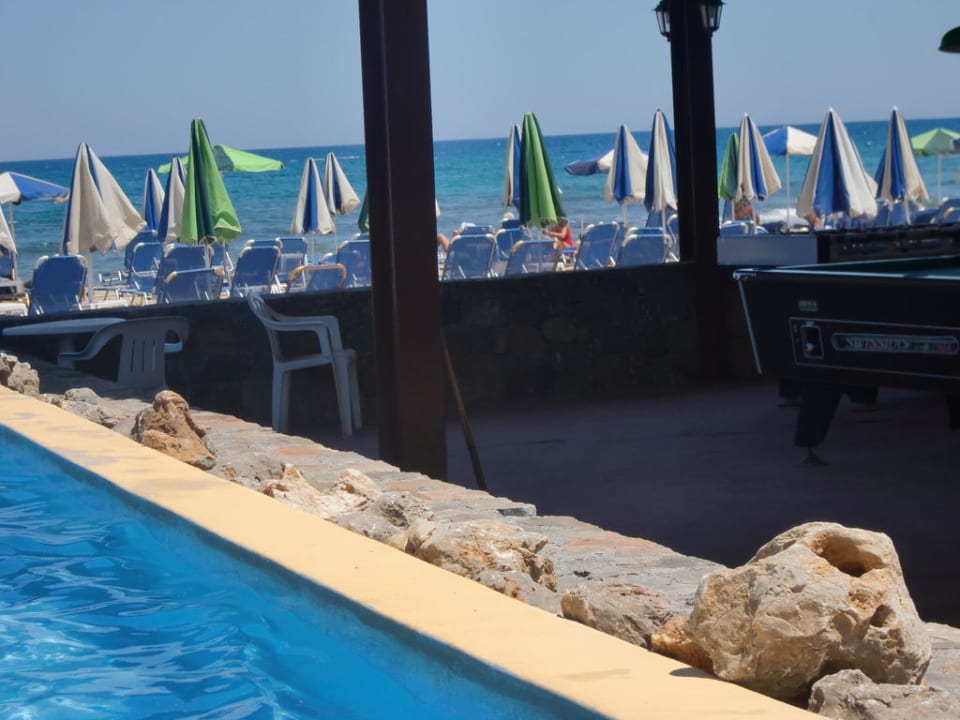 Poolausblick auf den Strand allsun Hotel Carolina Mare