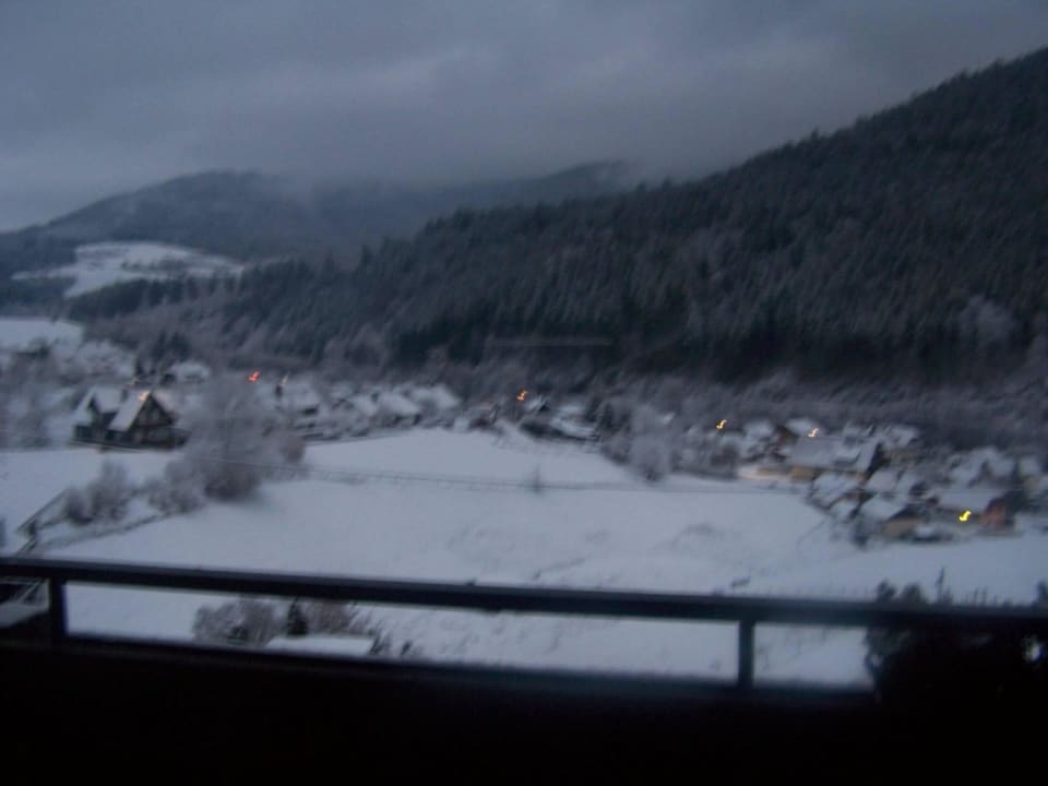 Blick vom Balkon gerade Pfeifles Höhenhotel