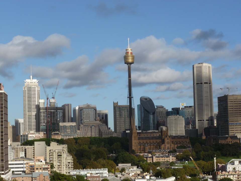 Blick aus dem Fenster in der sechsten Etage Hotel Mercure Sydney Potts Point