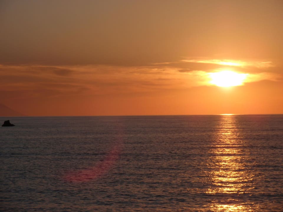 Sonnenuntergang vom Restaurant aus Hotel Villaggio Il Gabbiano
