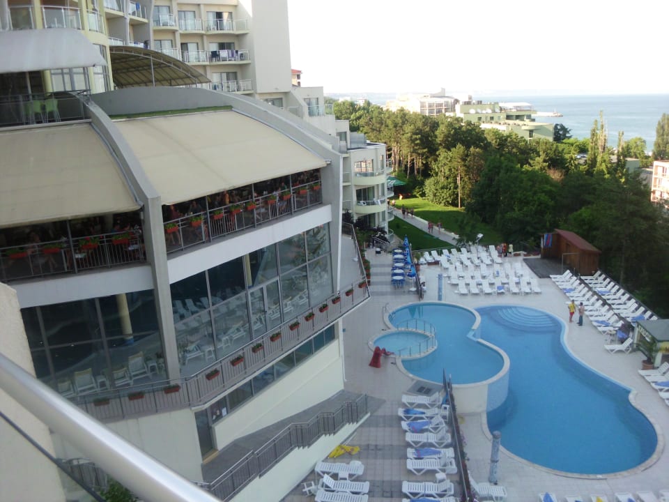 Aussicht vom ersten Balkon aus Park Hotel Golden Beach