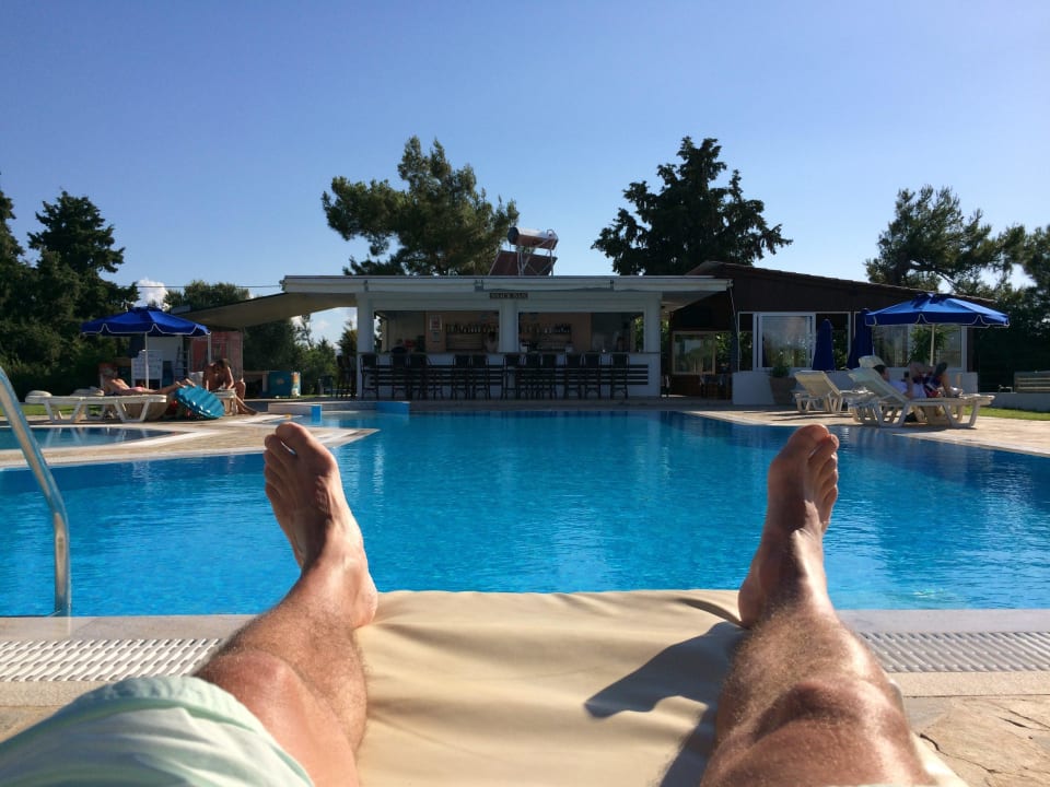 Blick von der Liege Hotel Helena Christina