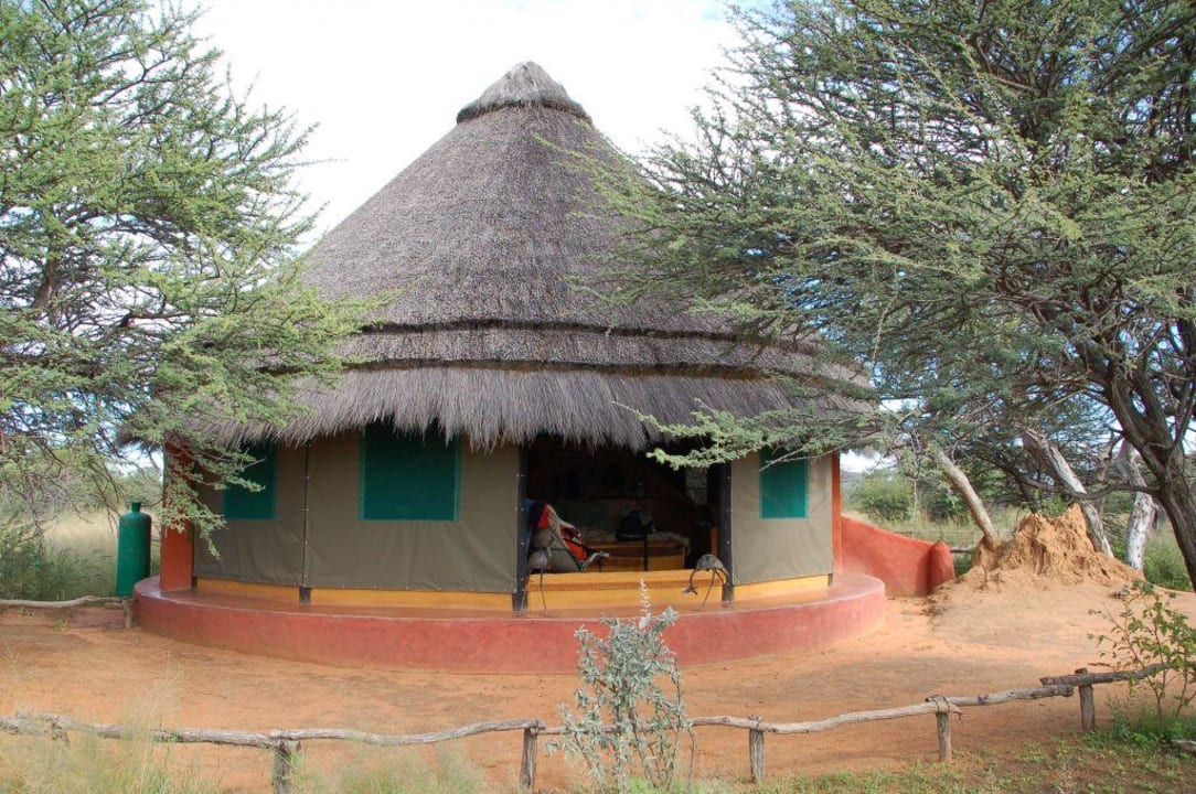Hütte / Zimmer Aussenansicht Okonjima Bush Camp