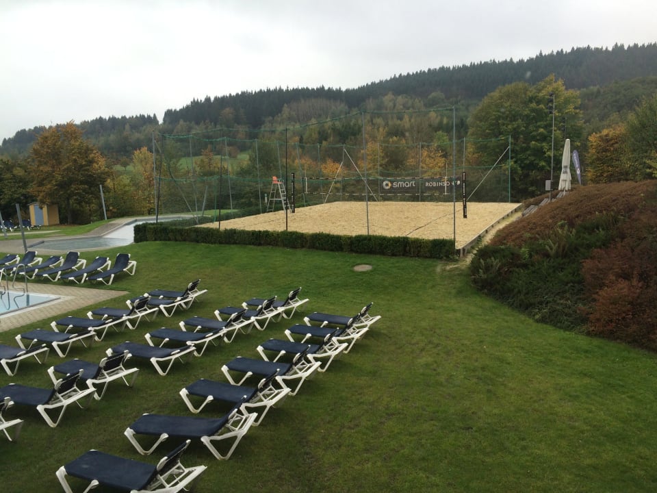 Poollandschaft Blick raus Aldiana Club Ampflwang