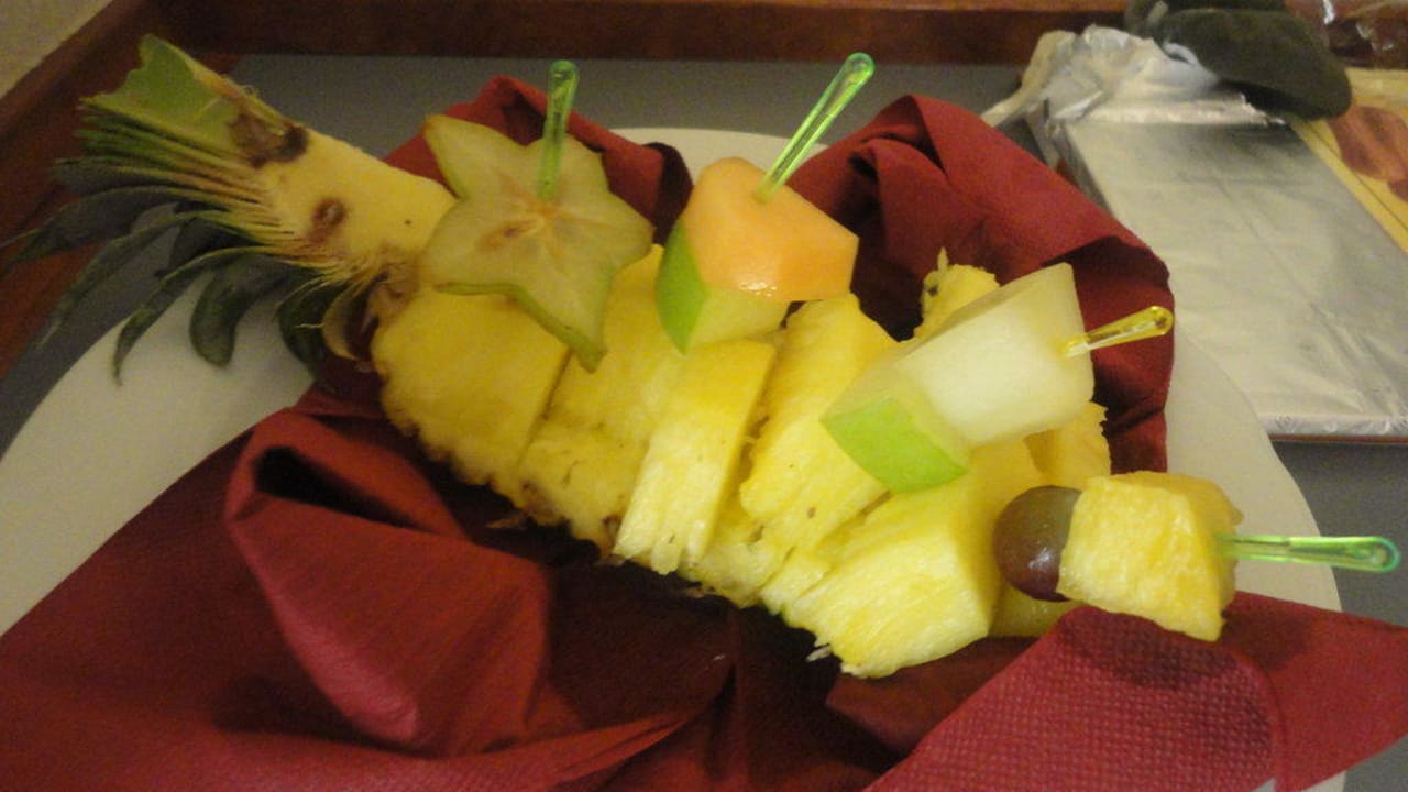 Obstkorb auf dem Zimmer Hotel am Rosengarten