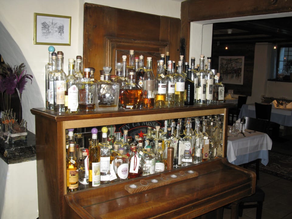 Riesige Auswahl an Grappas Hotel La Cruna