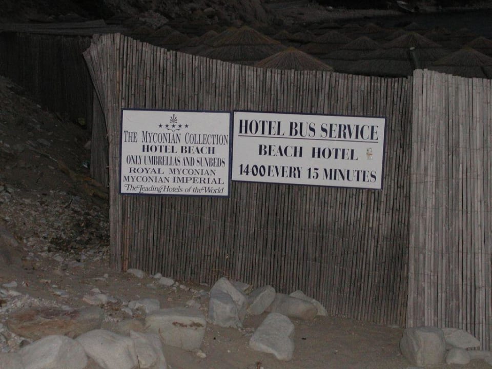 Shuttlebus zum Strand Myconian Imperial Resort & Thalasso Spa Centre