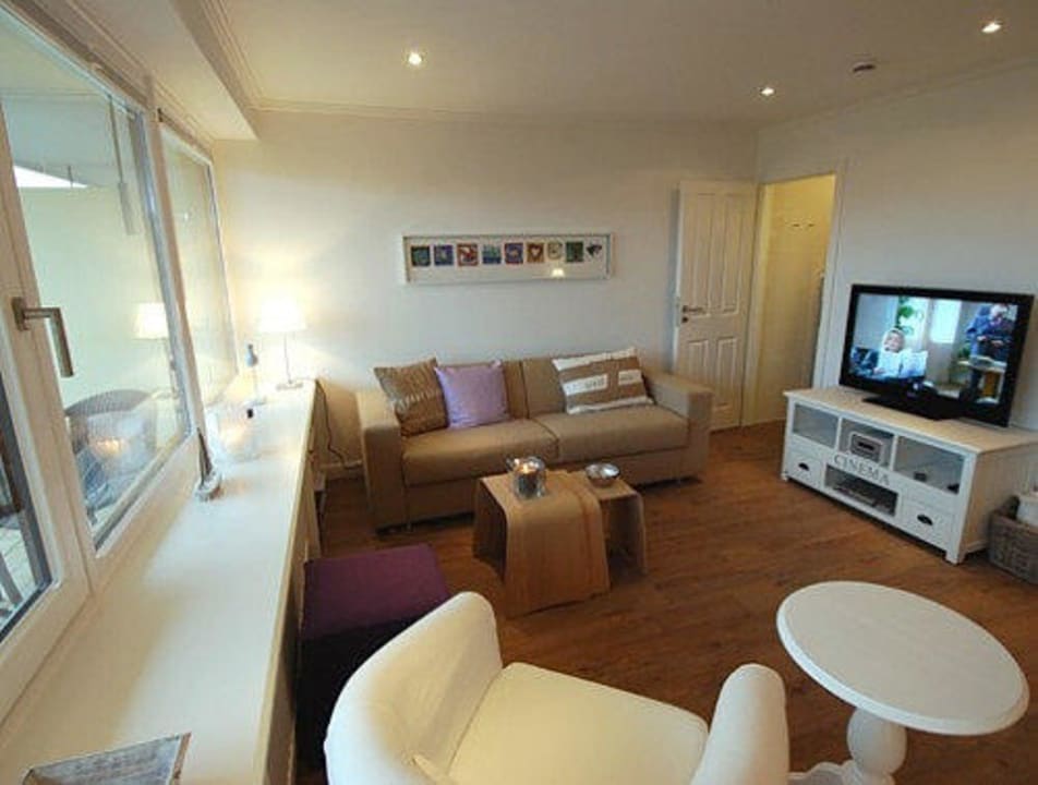 Wohnzimmer Dünenhof zum Kronprinzen - Apartment Sylter Strandkuhle