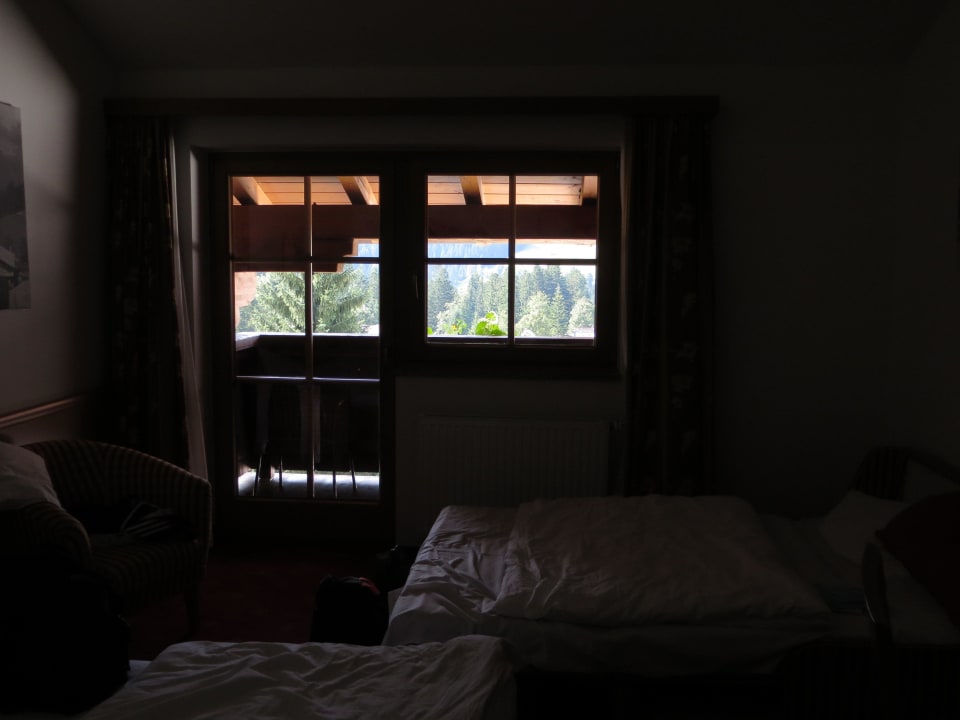 Ausblick morgens 9:00Uhr Garni Hotel - Das Alpin Kaiserzeit