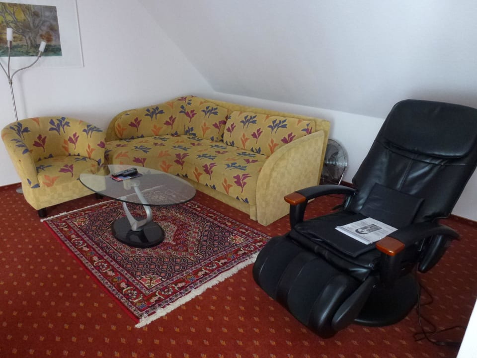 Sitzecke im Wohnraum Hotel Am Braunen Hirsch