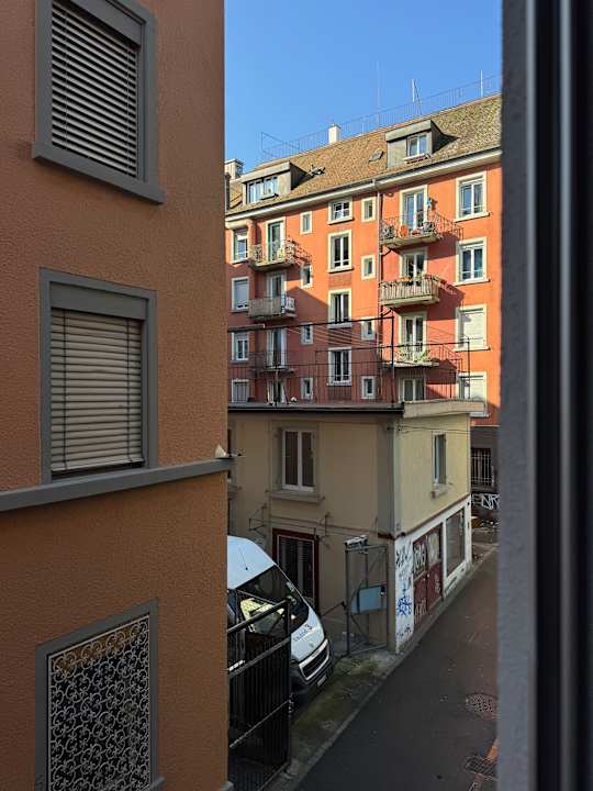 Ausblick Self Check-In Hotel Kernhof Langstrasse