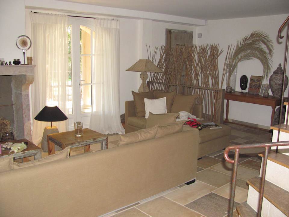 Wohnzimmer - Eingangsbereich Bed & Breakfast Clos des 7 Palmiers