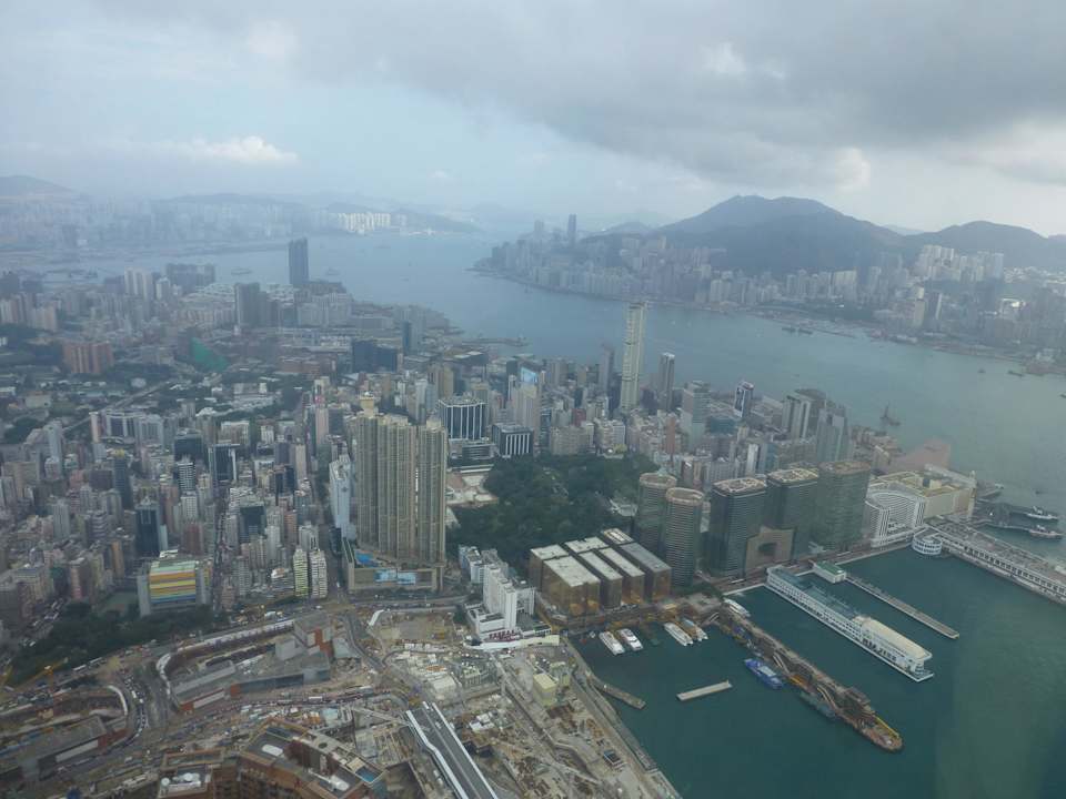 Aussicht vom Club Harbour Island Room Nr. 11519 Hotel The Ritz-Carlton Hongkong