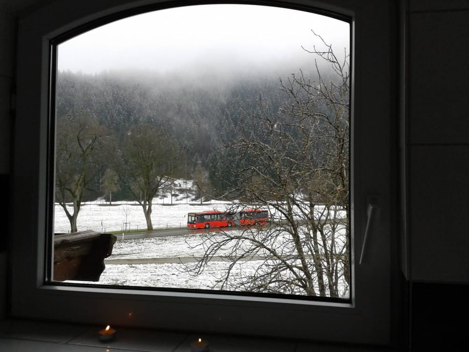 Blick aus dem Badezimmer-Whirlpool Hotel Kleiner König