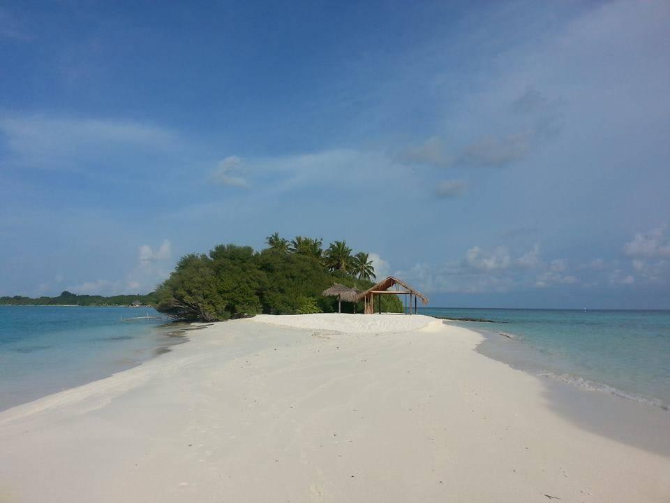 Sandbank "Eingang" Kuramathi Maldives