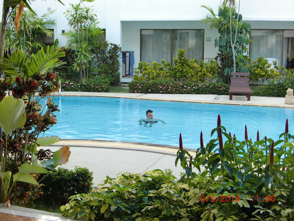 Erfrischung vor der Zimmertür  Hotel Samui Palm Beach Resort