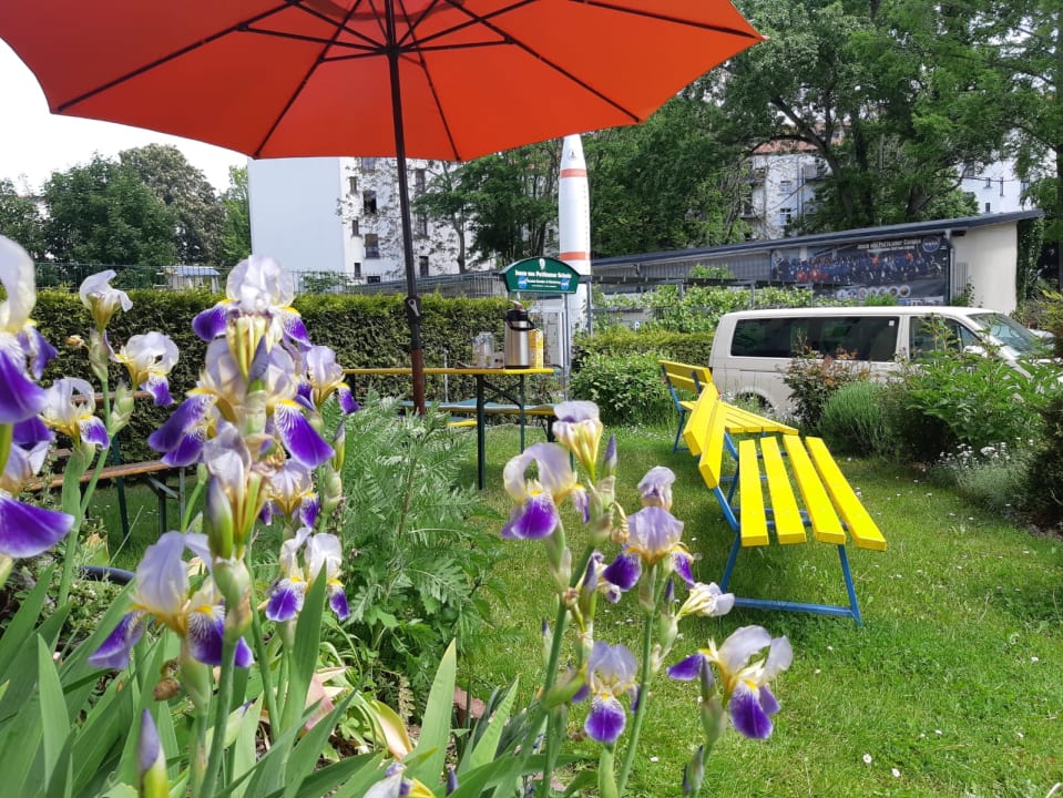 "Gartenanlage" Space Hotel im Campus der JvP Schule (Leipzig