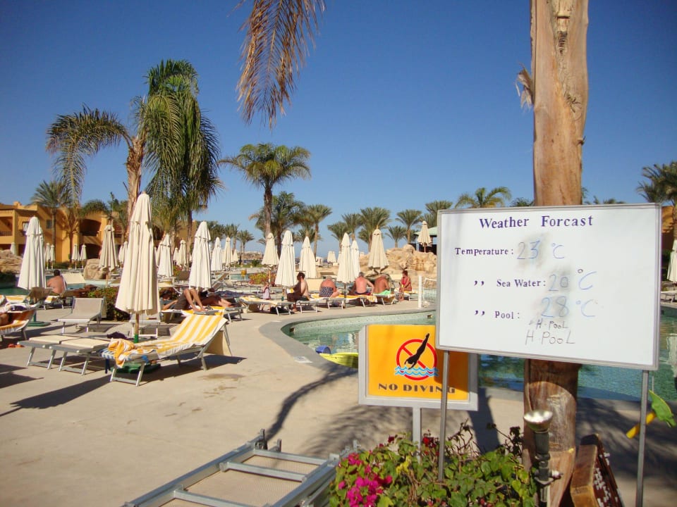 Temperaturanzeige Stella Beach Resort & Spa Makadi Bay