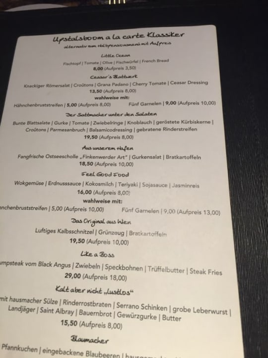 Gastro Upstalsboom Kühlungsborn