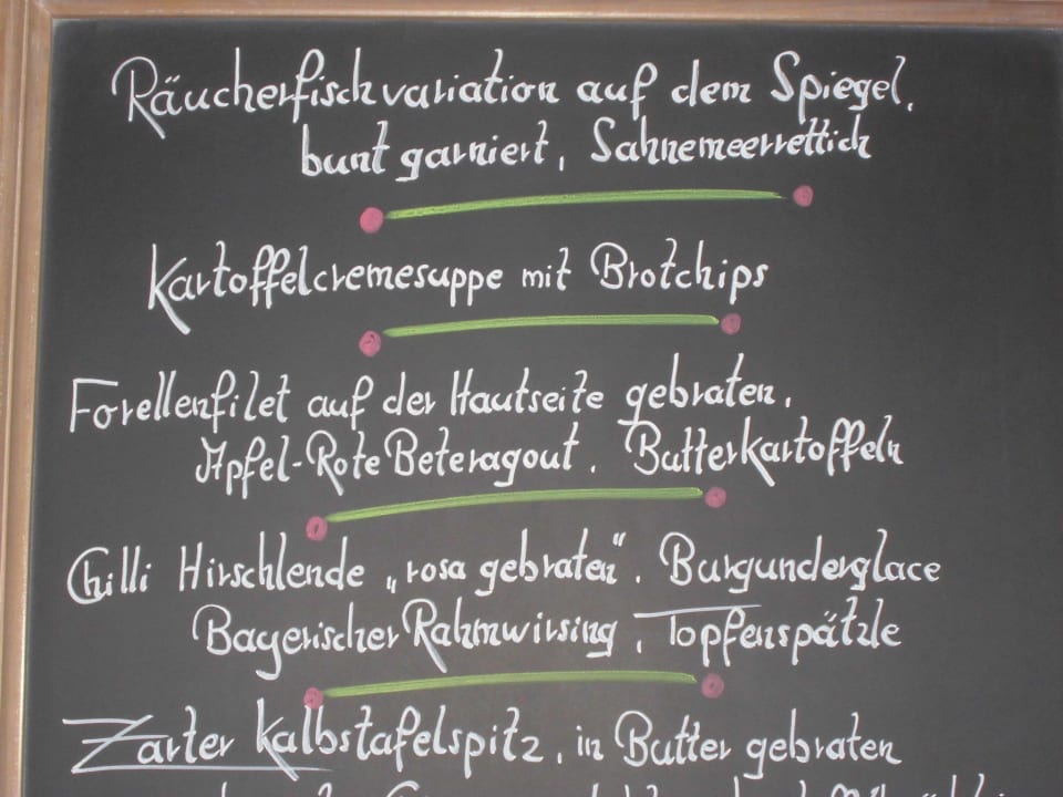 Lauter leckere Speisen Hotel Seeblick