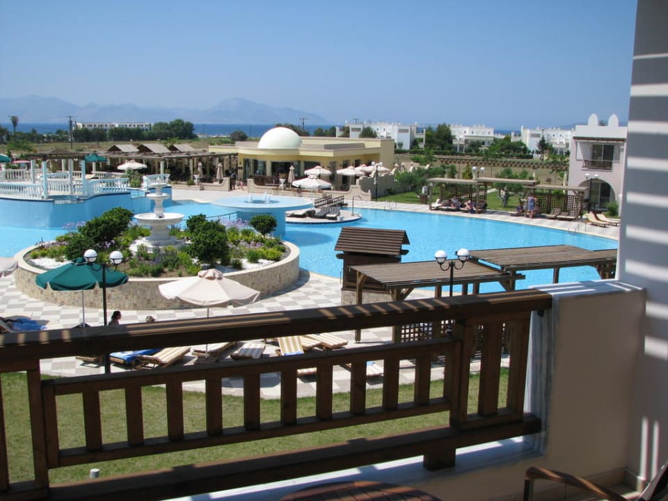 Ausblick aus unserem Zimmer Hotel Gaia Palace