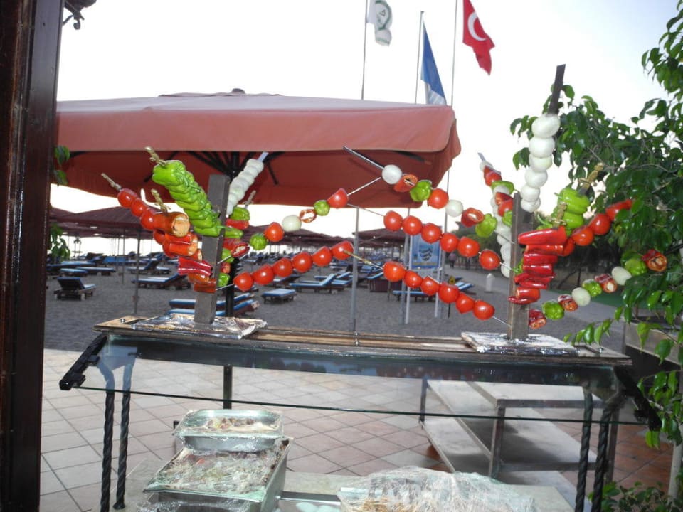 Willkommensgruss beim Strand Rest. Ali Bey Club