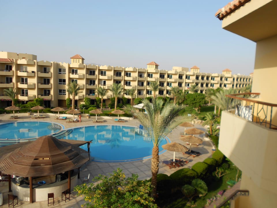 Balkonblick Amwaj Beach Club Abu Soma Resort
