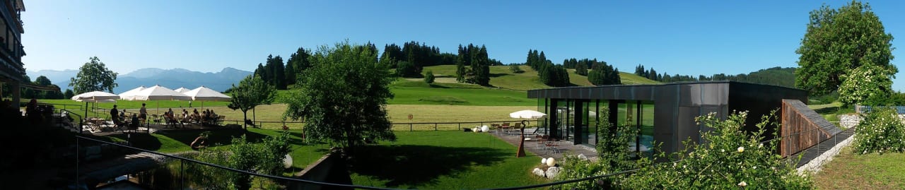 Panoramafoto Gartenanlage Hotel Kaufmann